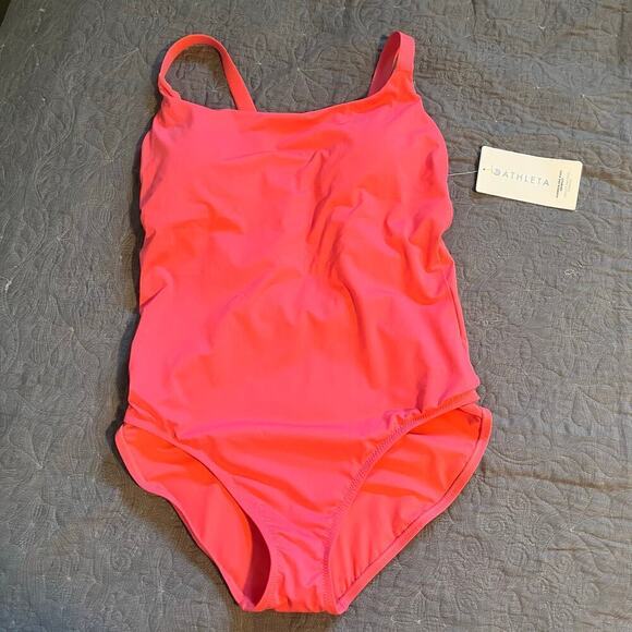 Athleta pink hermosa one piece swimsuit large nwt - Picture 6 of 13